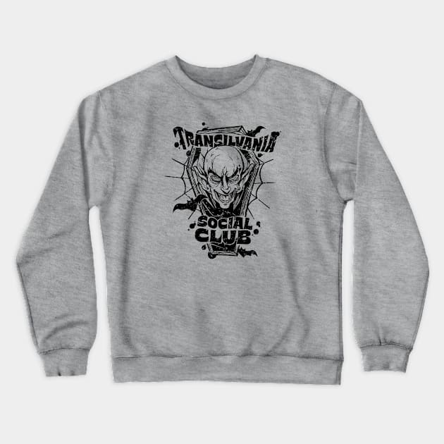 Transylvania Social Club // Funny Nosferatu Vampire Crewneck Sweatshirt by SLAG_Creative